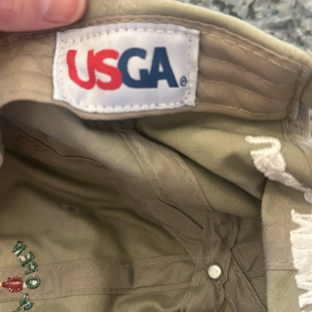 2013 US Open Merion USGA Golf Adjustable Cap/Hat Khaki Beige USGA Member.